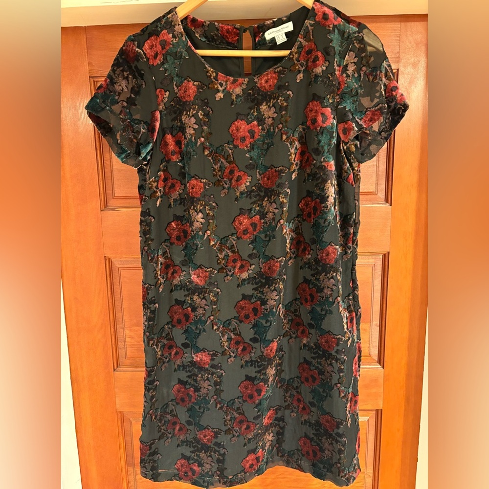 Carolina Belle Black Floral Mini Dress size 6